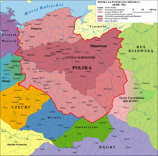 La Pologne entre 960 et 992